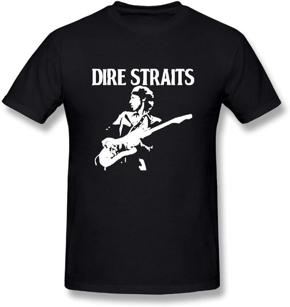 Cotton Dire Straits T Shirt Black